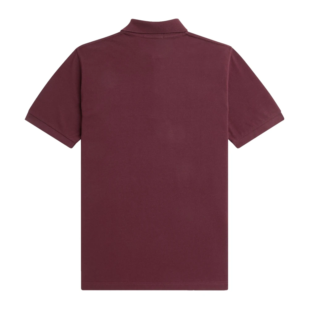Fred Perry Originele effen polo in Oxblood & Ocean Red Heren