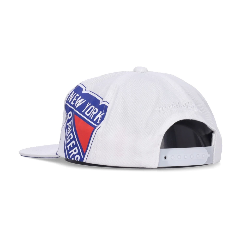 Mitchell & Ness NY Rangers Platte Klep Pet Wit White Heren