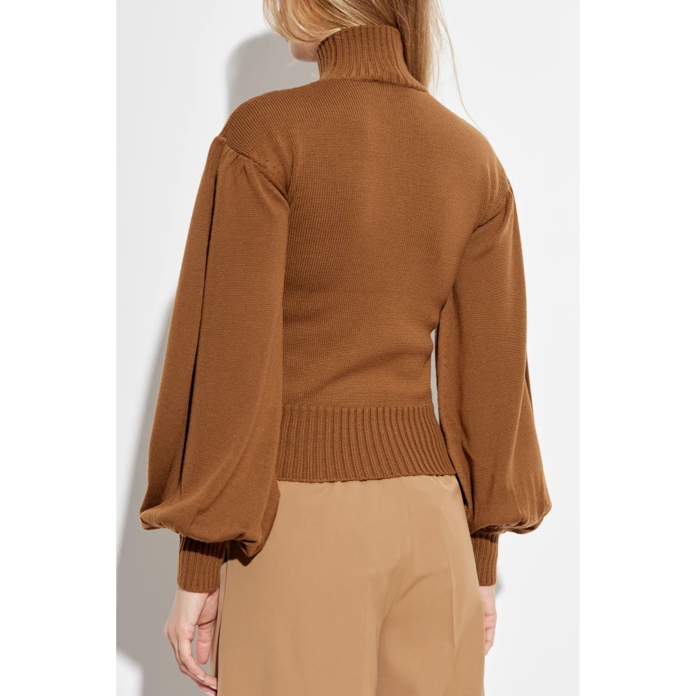 Max Mara Turtleneck Acurę Brown Dames