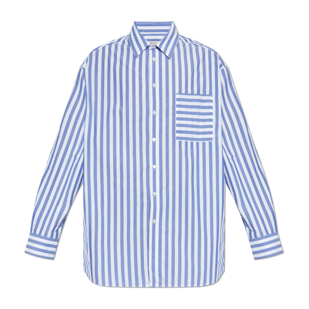 Jw Anderson Herr Blå Skjortor M, Bomull, Oversize Skjorta