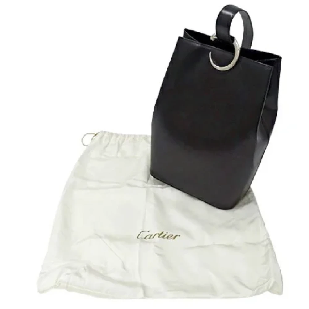 Cartier Vintage Pre-owned Leather shoulder-bags Black Dames
