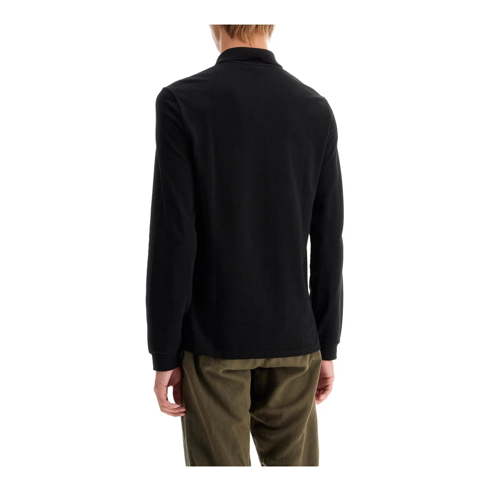 Lacoste Klassieke Lange Mouw Polo Shirt Black Heren