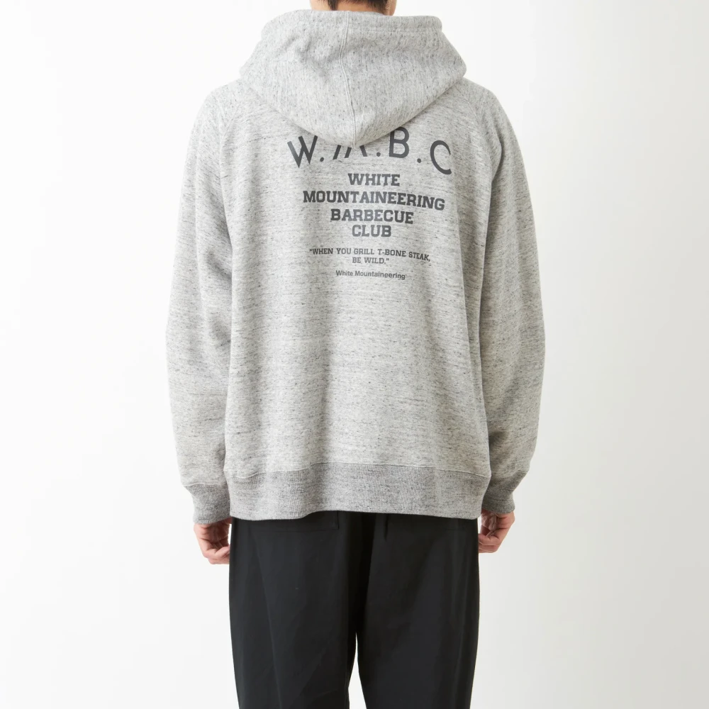 White Mountaineering Sweatshirts Hoodies Gray Heren