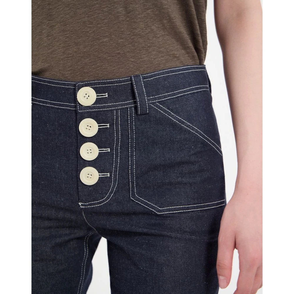Ines De La Fressange Paris Charlotte broek Blue Dames