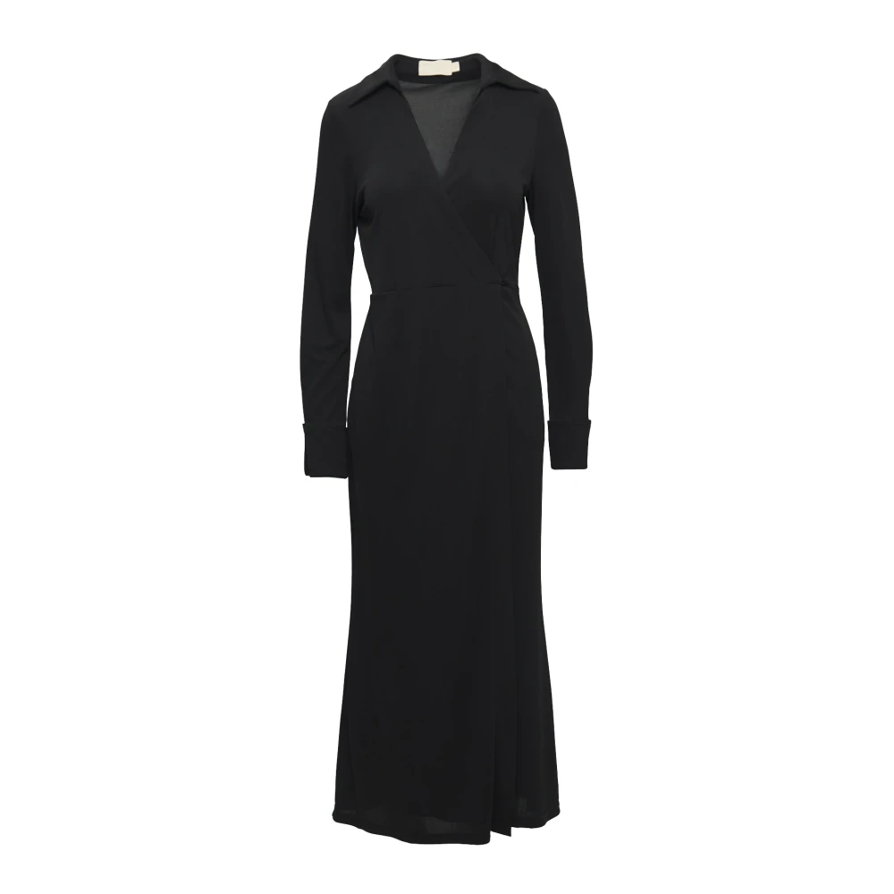 Wakakuu Icons Stijlvolle Wrap Jurk Black Dames