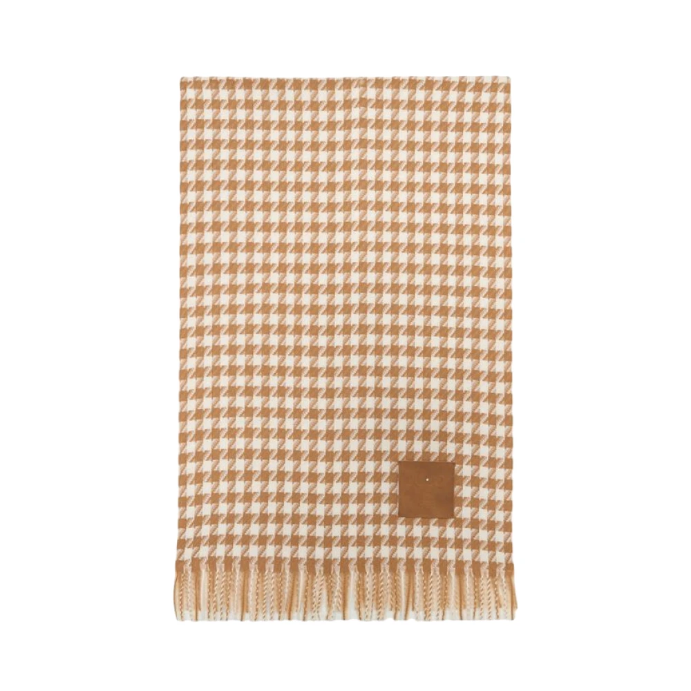 Vichy Jacquard Fringed Sjaal
