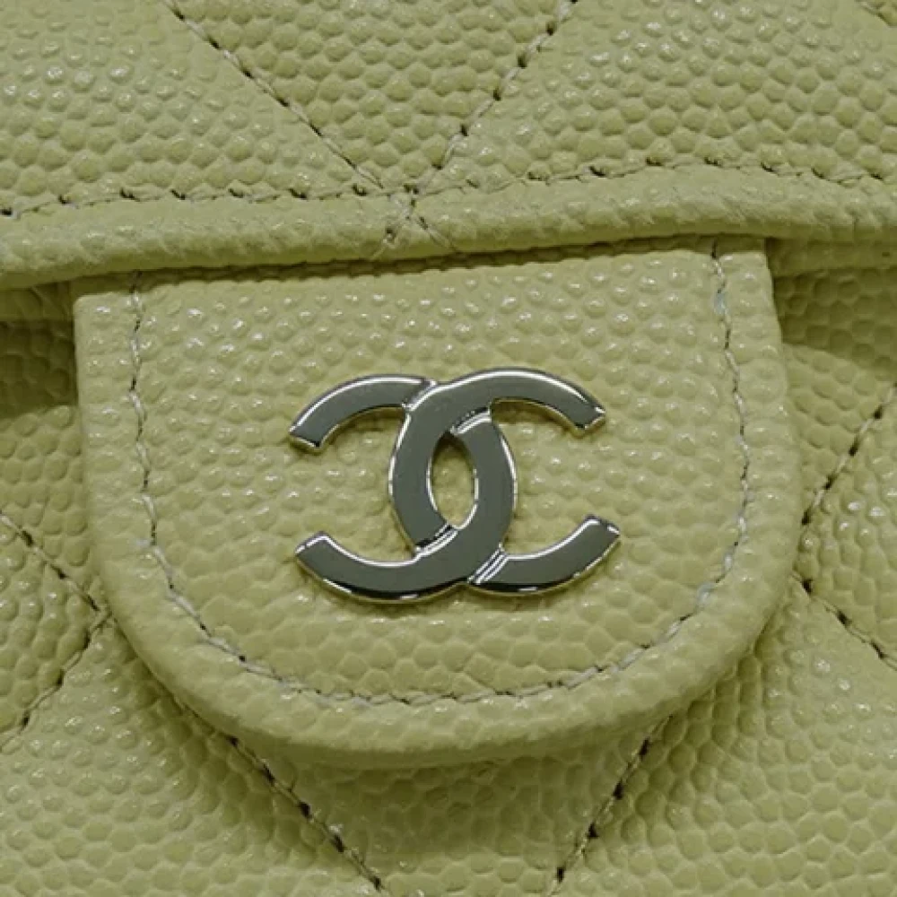 Chanel Vintage Pre-owned Leather wallets Yellow Dames