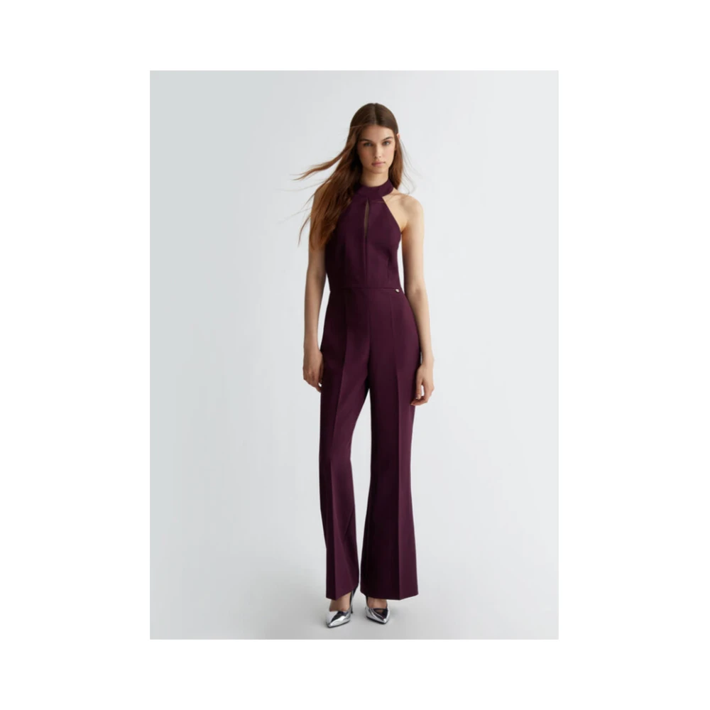 Liu Jo Stretch Jumpsuit met Sjaal Red Dames