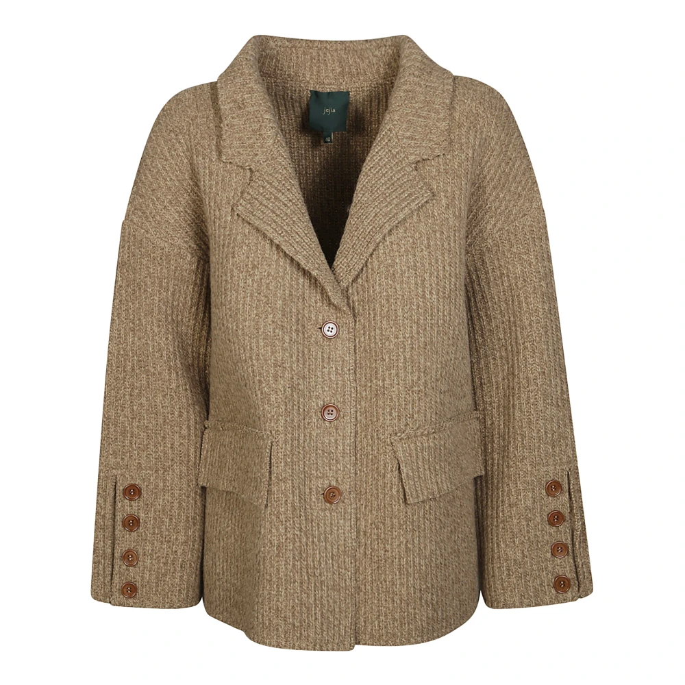 Jejia Gebreide Camille Blazer Beige Dames