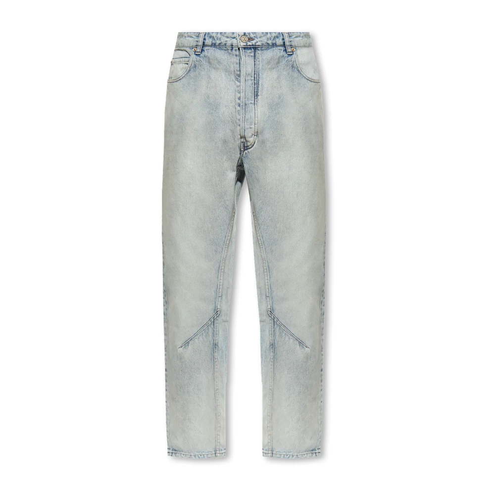 Balenciaga Jeans met vintage-effect Blue Heren