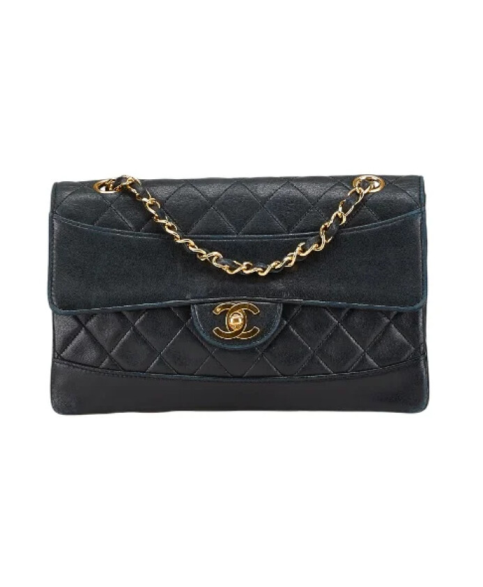 pre-owned-cuir-sacs-chanel