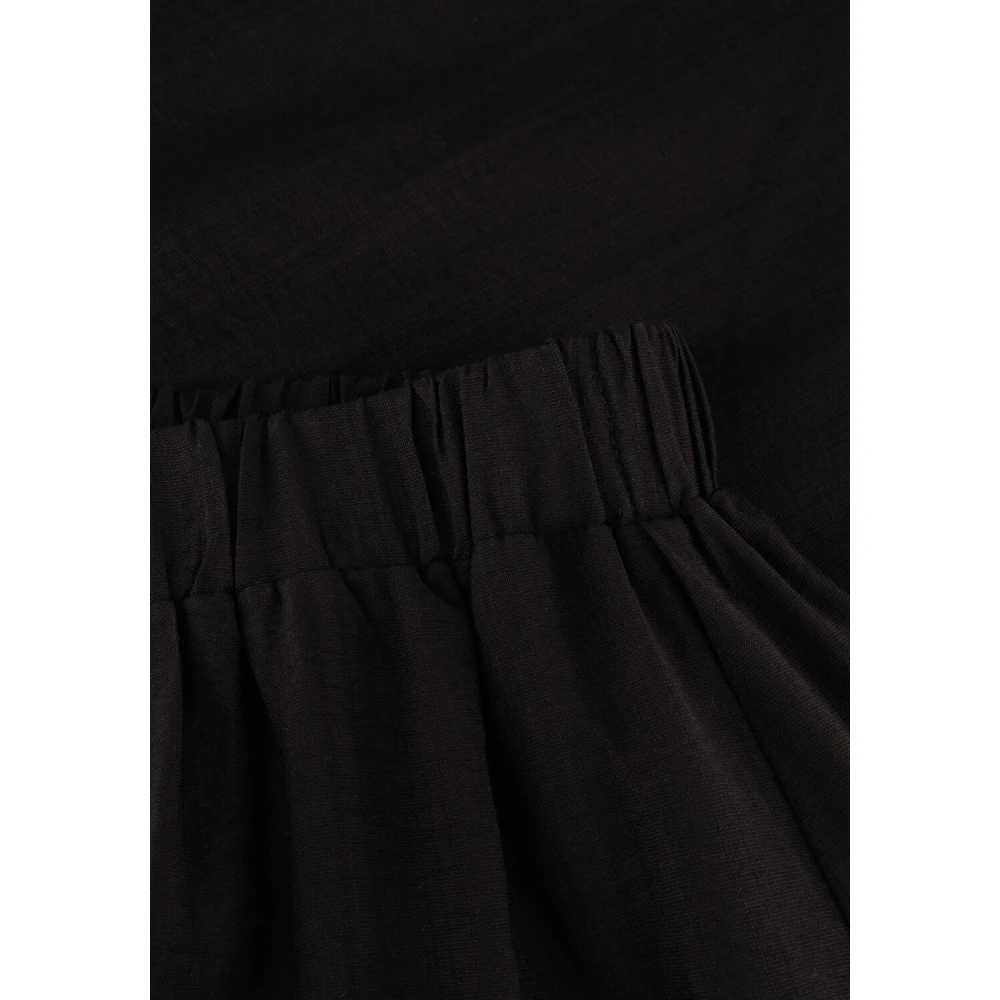 Co'Couture Asym Puff Jurk Hera Black Dames