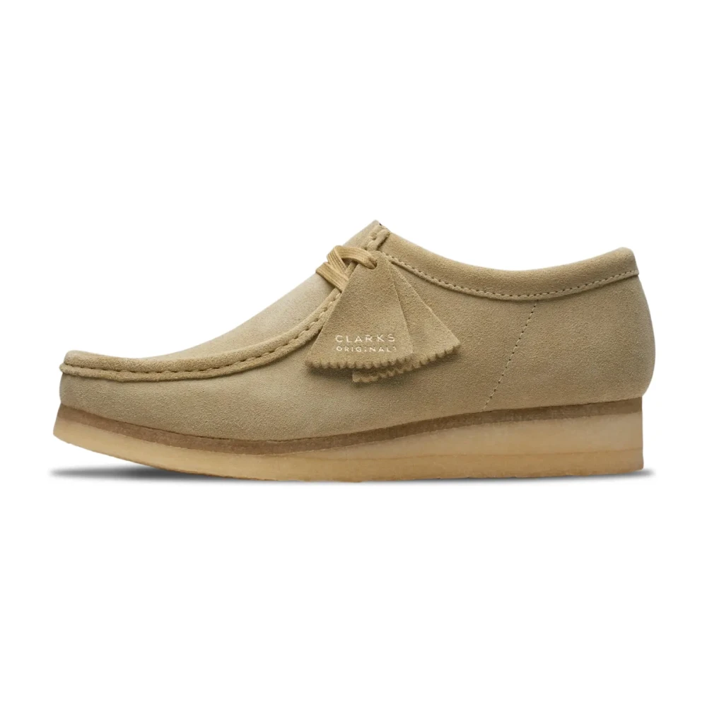 Clarks Men's Beige Wallabee Maple Suede - Laced Shoes - 9 Uk - Shoes