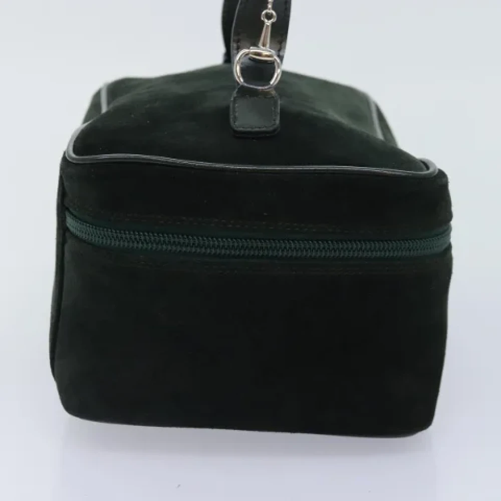 Gucci Vintage Pre-owned Suede gucci-bags Green Dames
