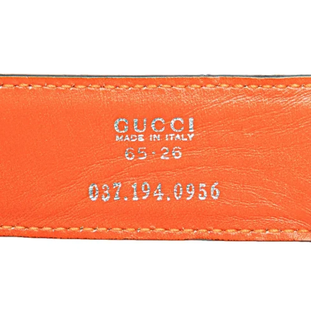 Gucci Vintage Pre-owned Leather belts Orange Dames