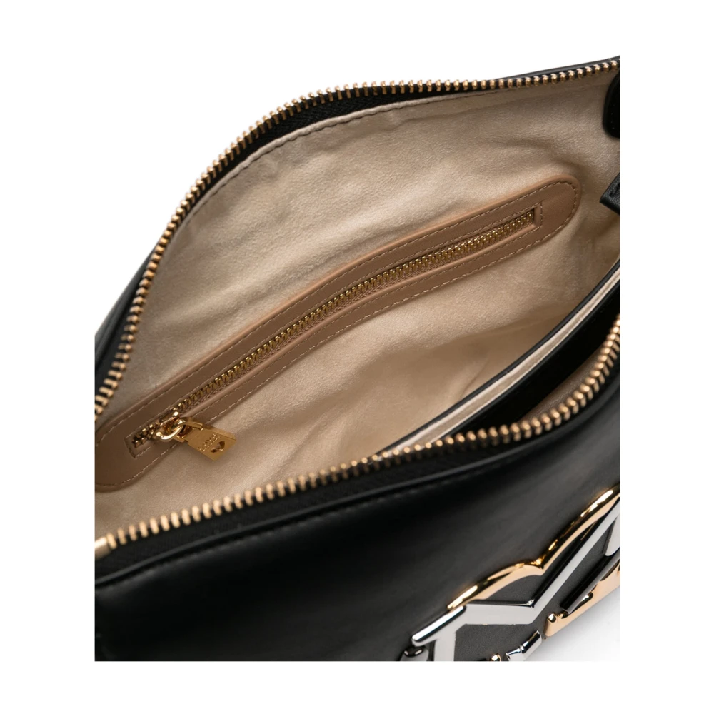 Love Moschino Zwarte Logo Schoudertas Black Dames