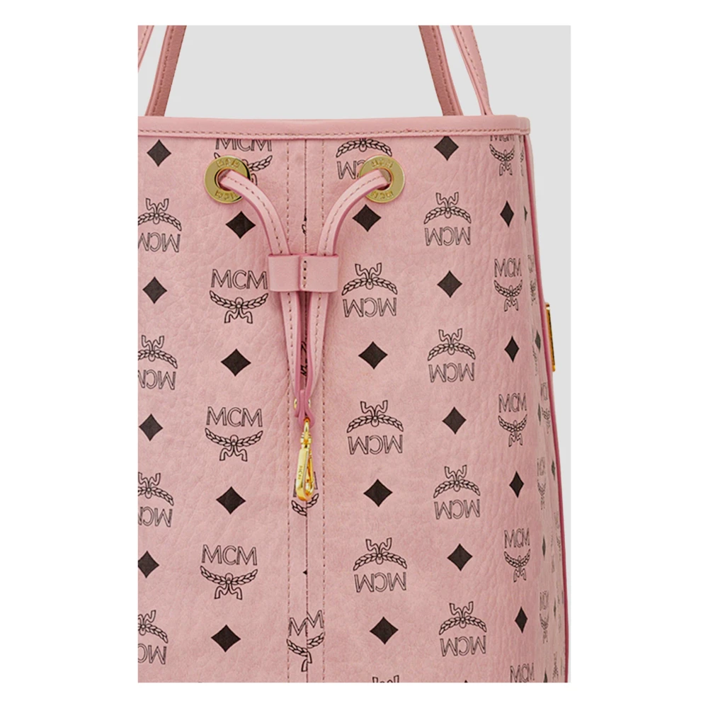MCM Liz Shopper in Visetos Pink Dames