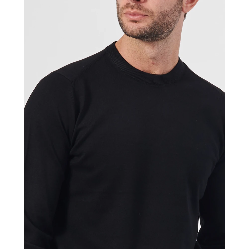 Richmond Zwarte Crewneck Sweater Regular Fit Black Heren