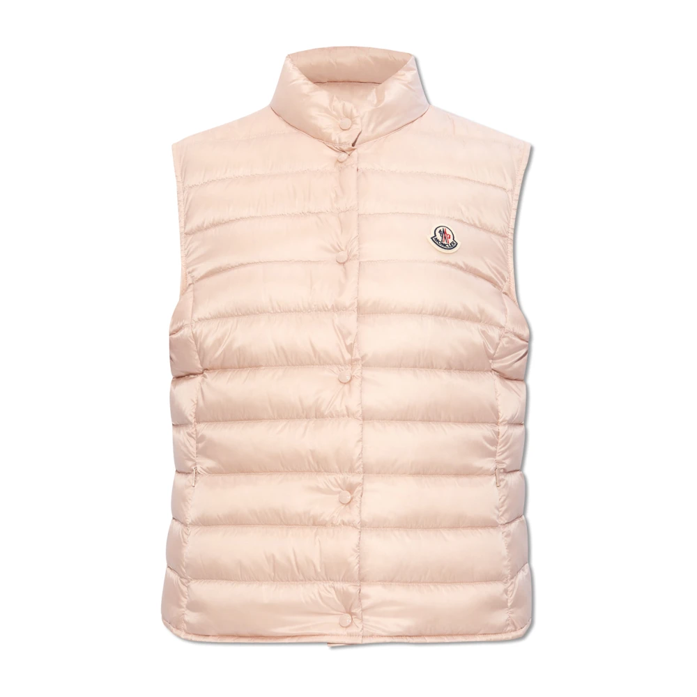 Moncler Liane vest met logo Pink Dames