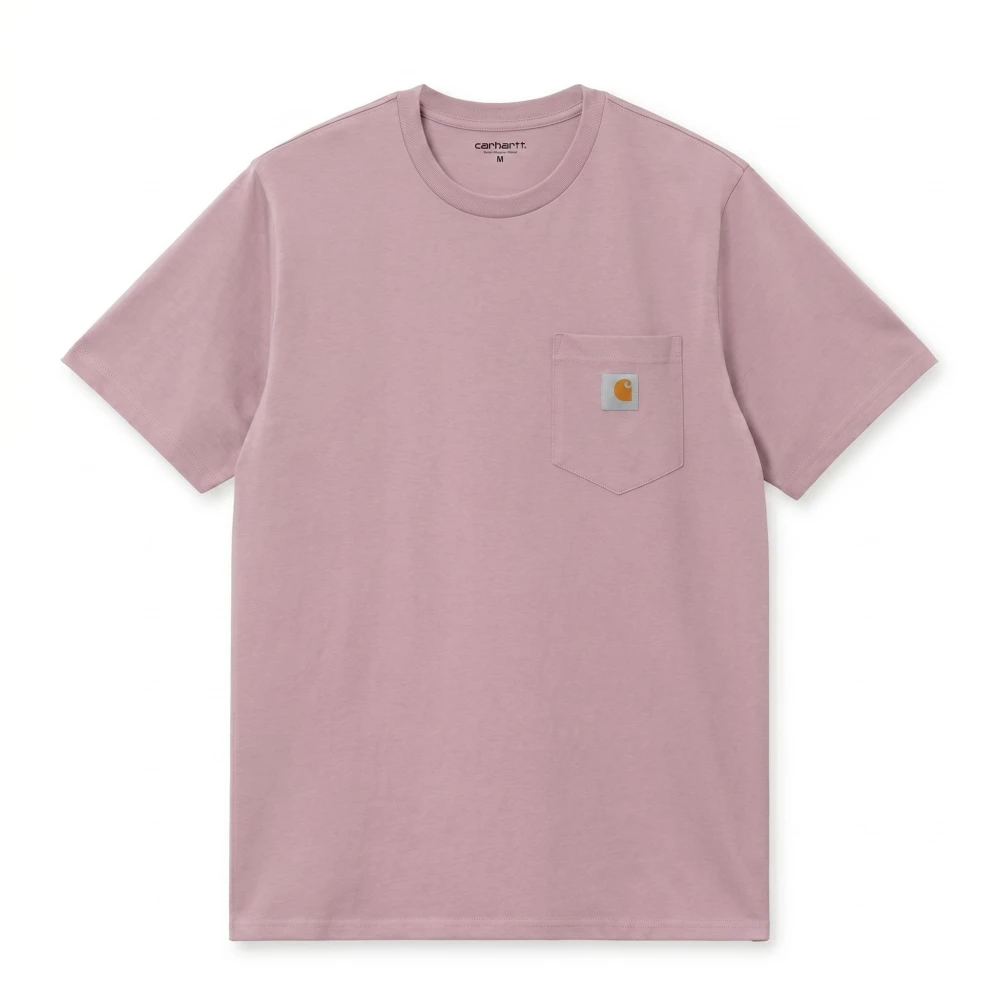 Carhartt Wip Pink T-Shirts, Male, L, S/S Pocket T-Shirt