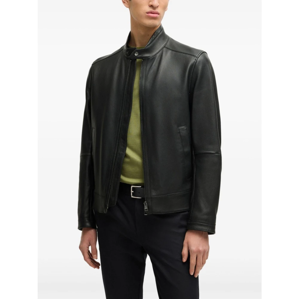 Hugo Boss Zwarte Jassen voor Mannen Black Heren