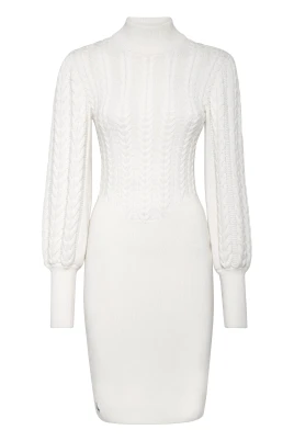 Wool Turtleneck Dress LS