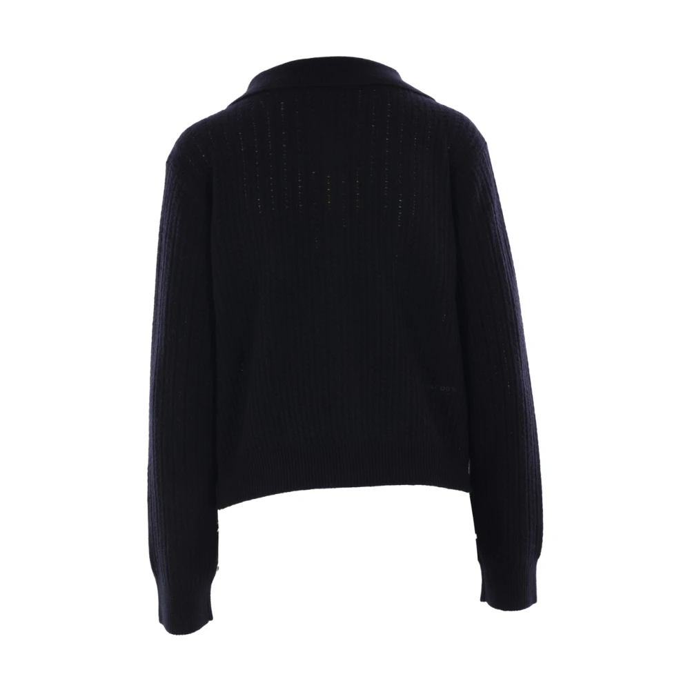 Marc Jacobs Zwarte Gebreide Vest Trui Black Dames