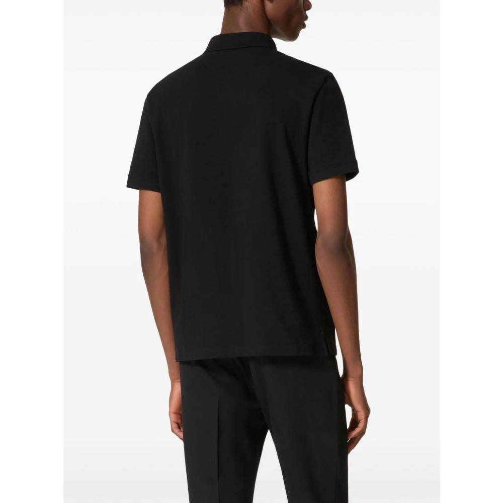 Valentino Zwarte T-shirts en Polos VLogo Signature Black Heren