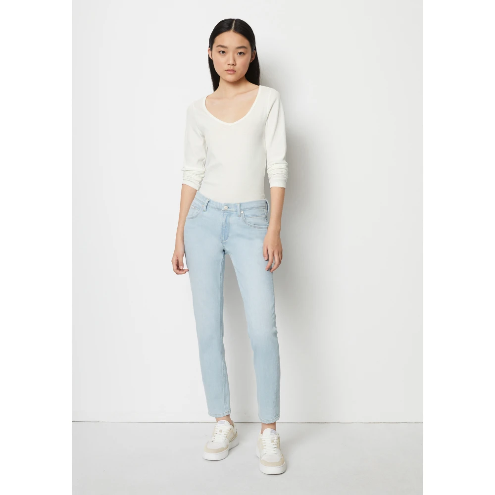 Marc O'Polo Jeans model Alva slim cropped Blue Dames