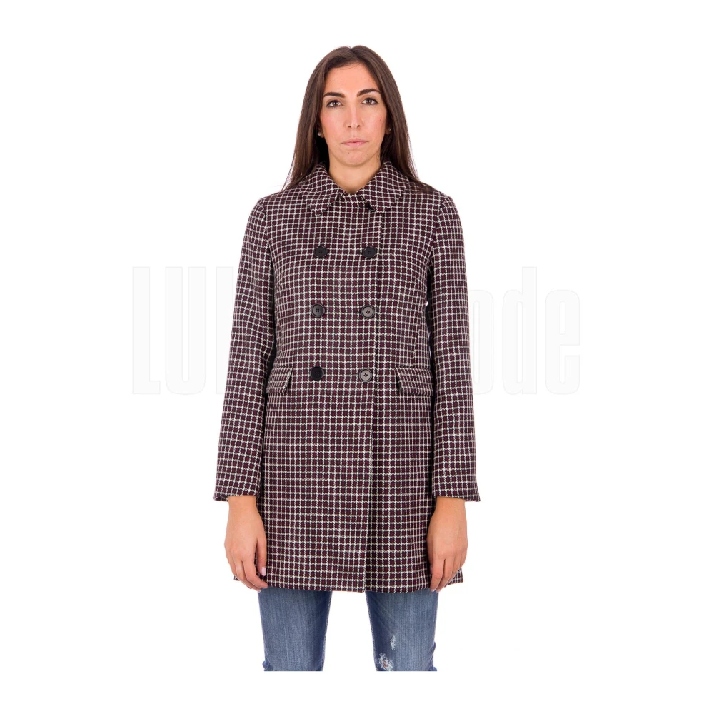 Aspesi Double-Breasted Jas Multicolor Dames