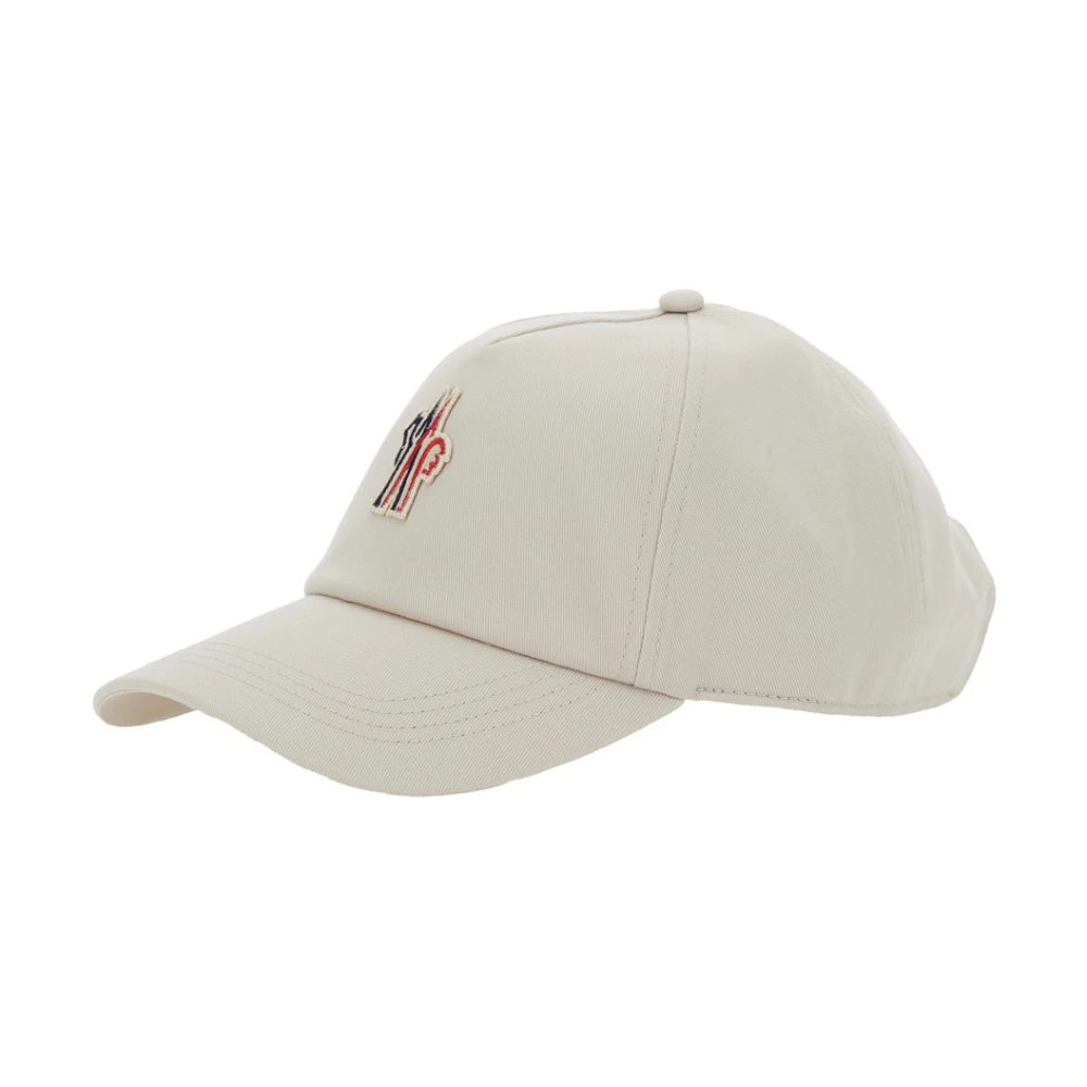 Moncler Witte Baseballpet met Logopatch White Dames