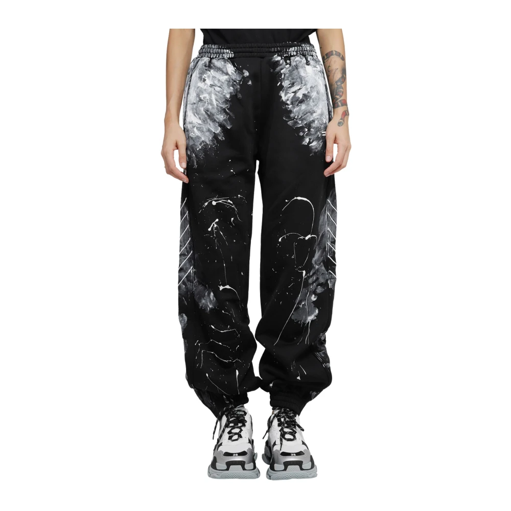 Balenciaga Sweatpants met logo Black Dames