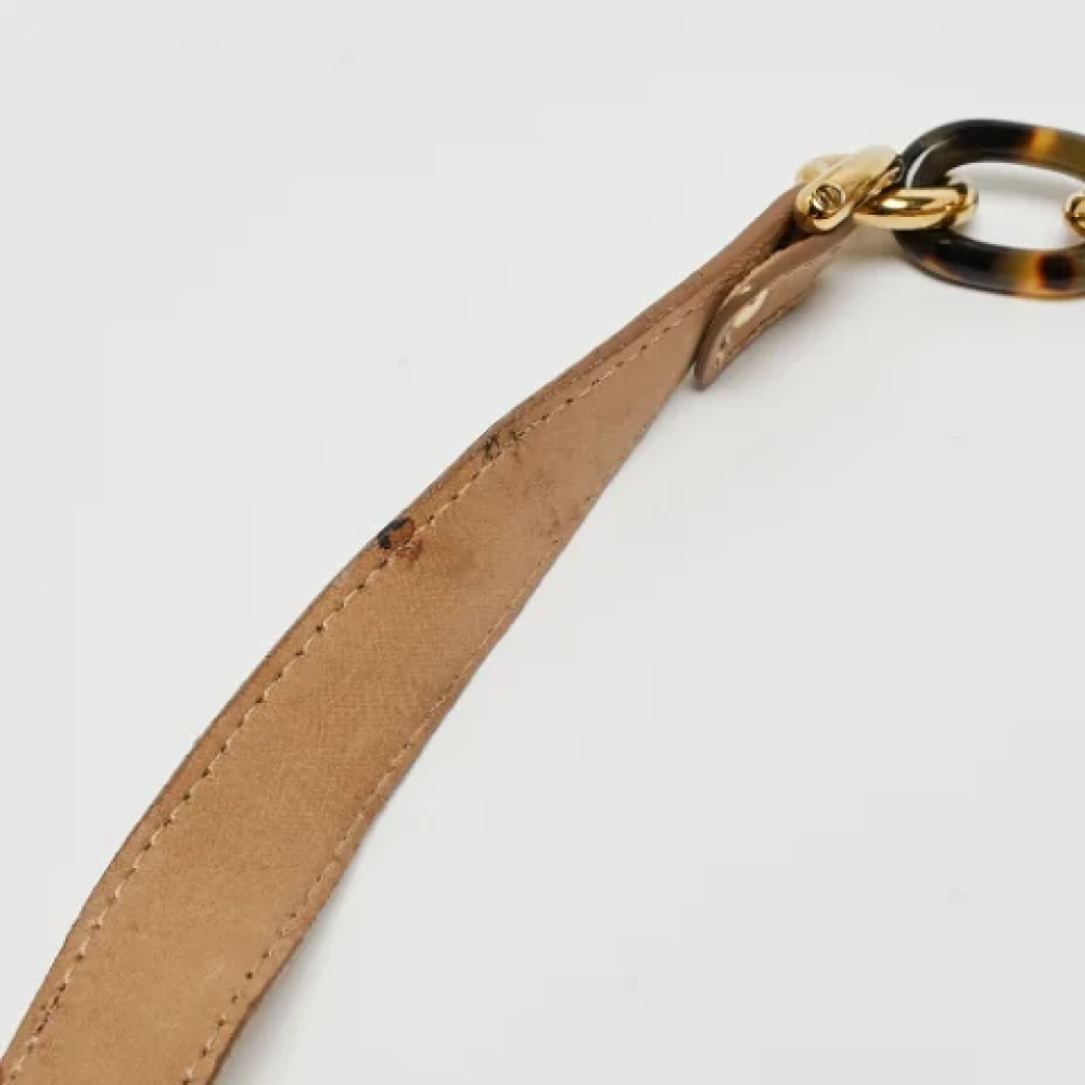 Fendi Vintage Pre-owned Leather fendi-bags Beige Dames