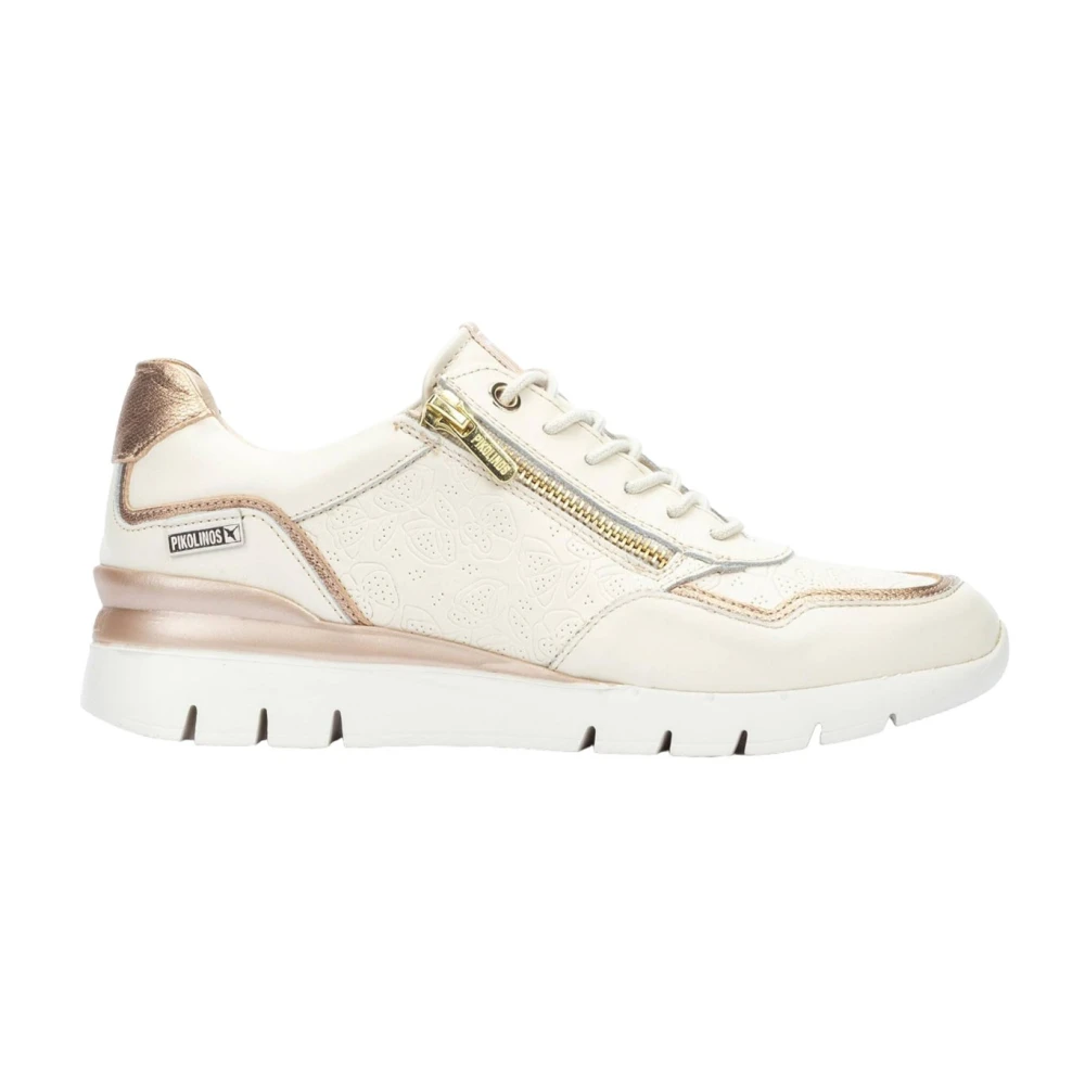 Pikolinos Casual Leren Sneakers Dames Schoenen Beige