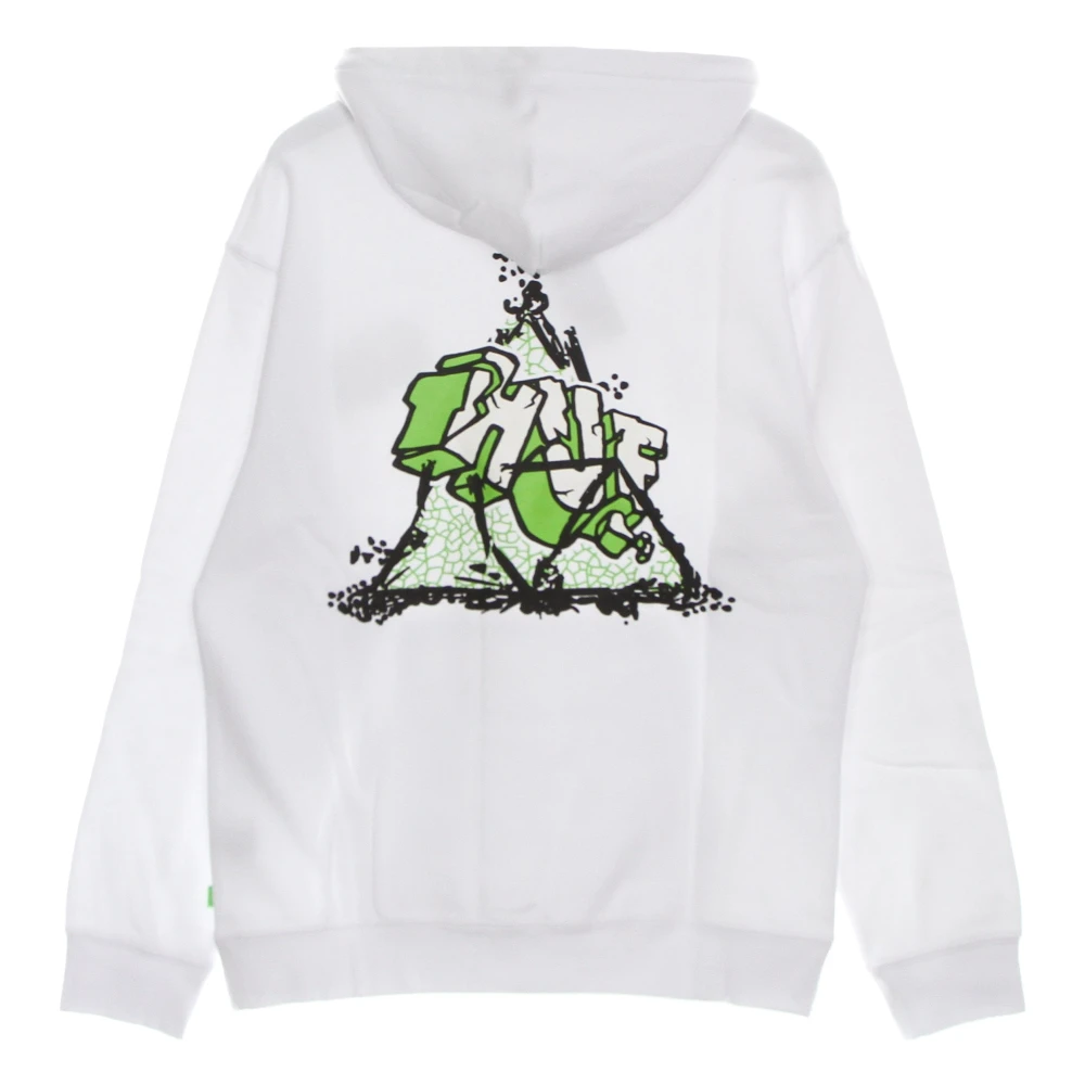 HUF Witte hoodie met lange mouwen en kangoeroezak White Heren