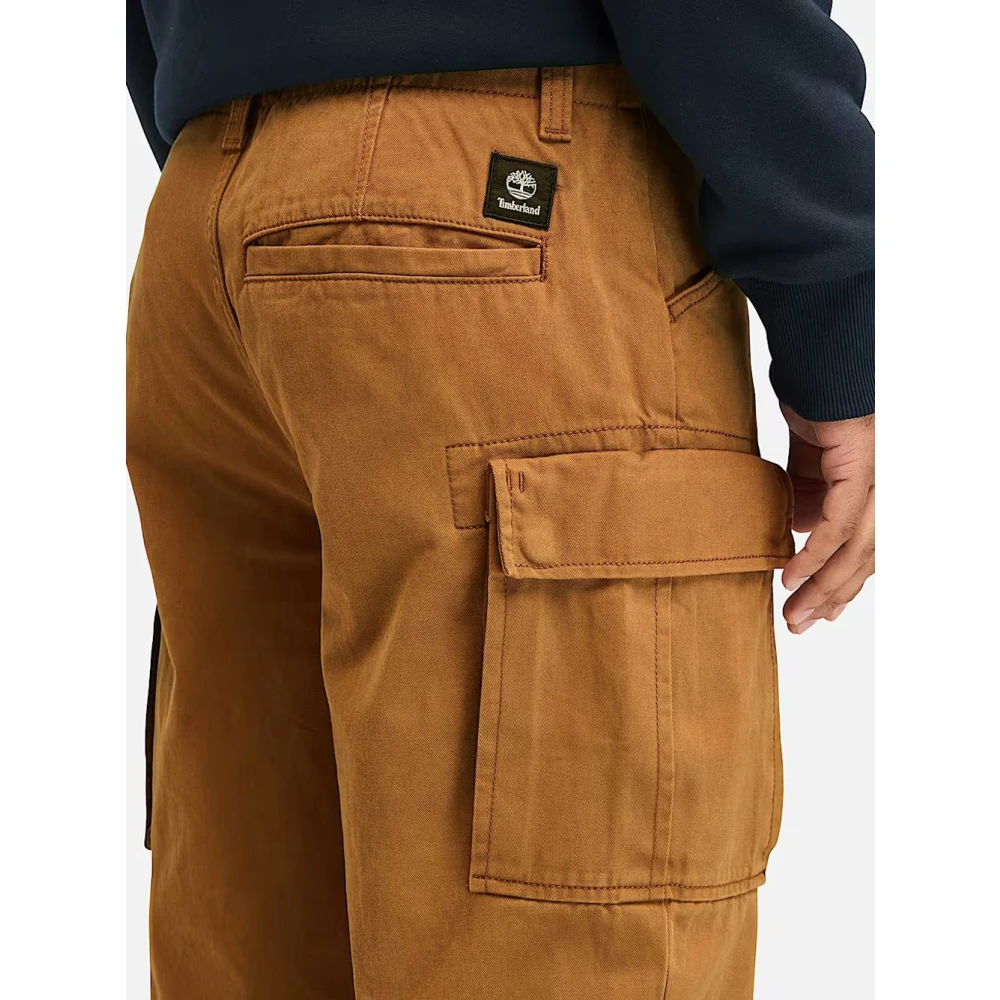 Timberland Cargo Broek Donker Tarwe Katoen Beige Heren