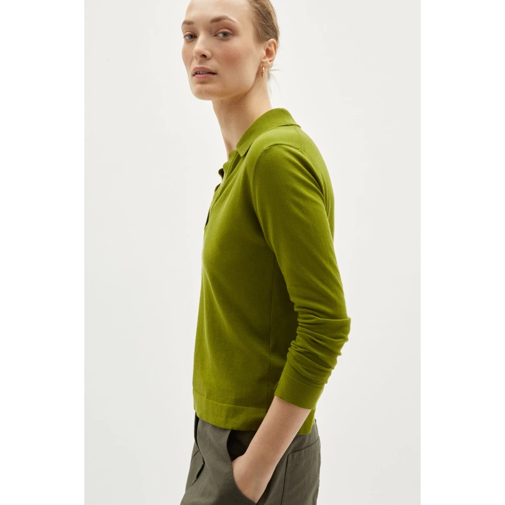 Artknit Studios Polo Shirts Green Dames