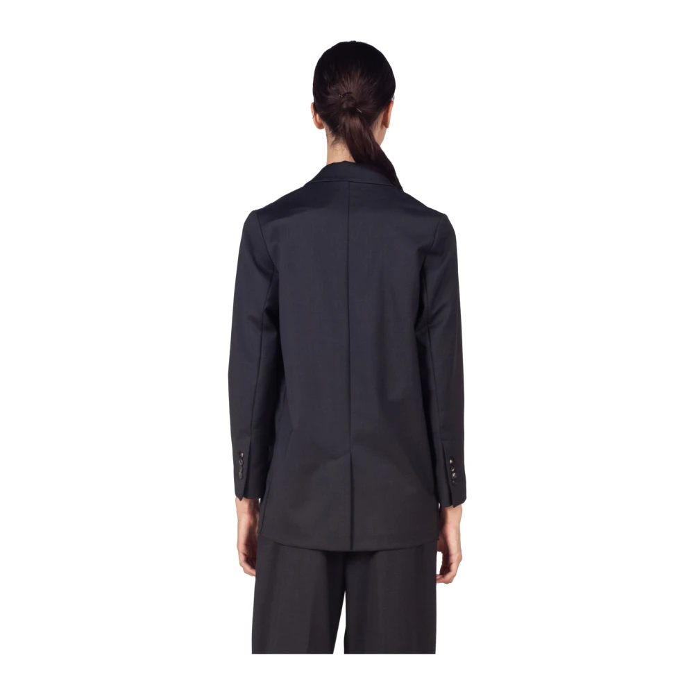 RRD Double-Breasted Blazer met SURFLEX-stof Black Dames