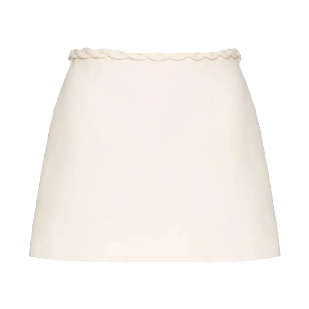 Valentino Garavani Luxe Korte Rok voor Vrouwen Beige Dames