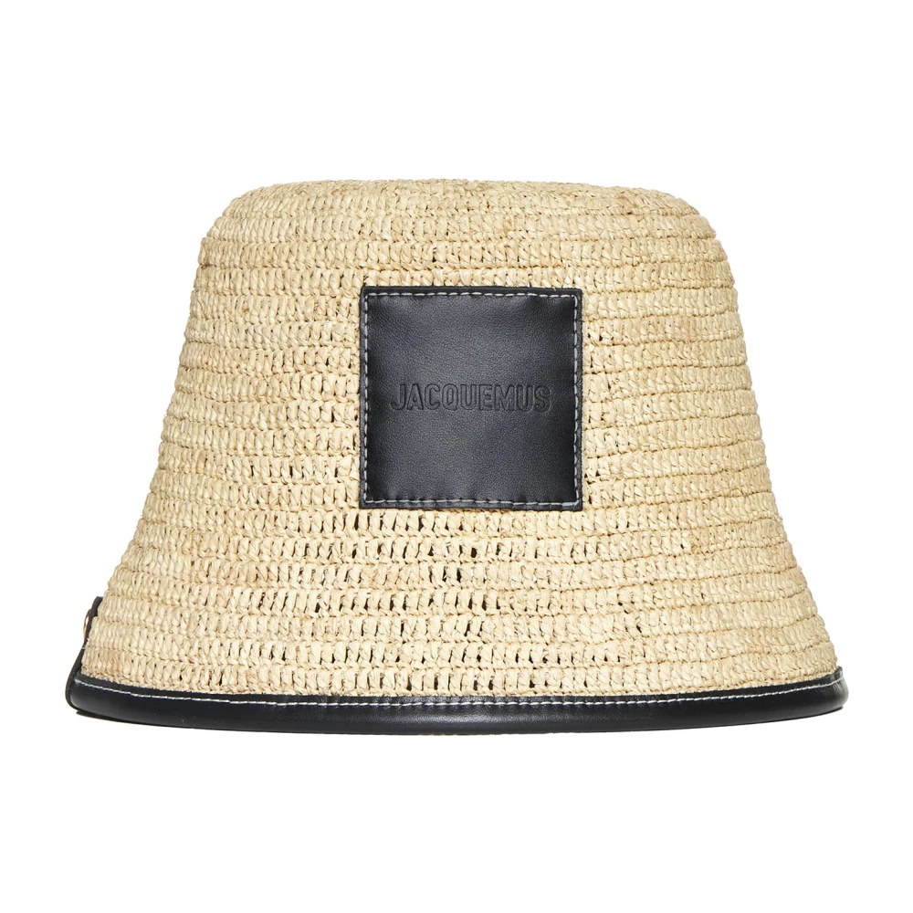 Jacquemus Zwarte hoeden voor een stijlvolle look Beige Heren