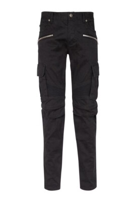 pantalon-cargo-noir-coupe-droite-homme