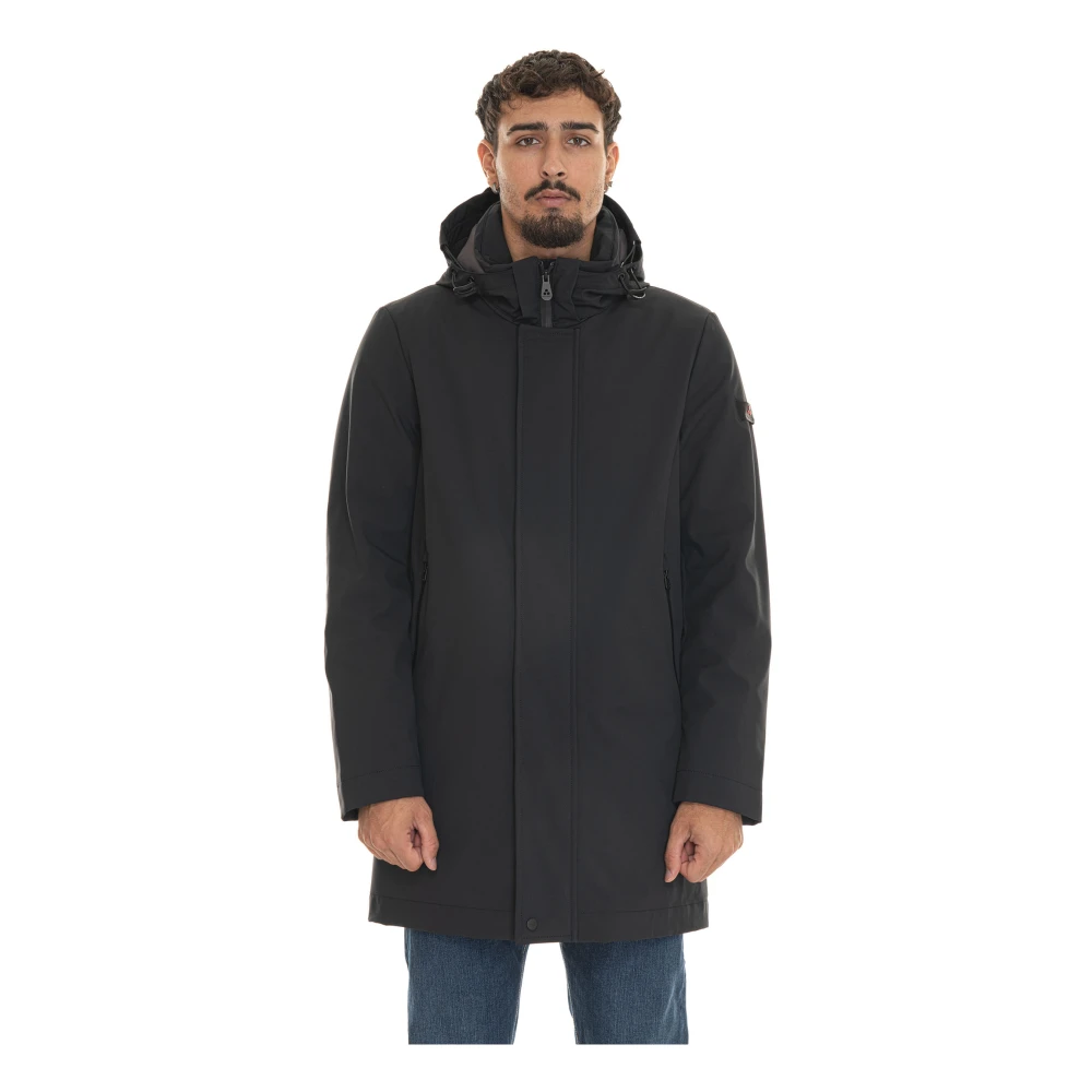Peuterey Hooded Jacket met Afneembare Capuchon Black Heren