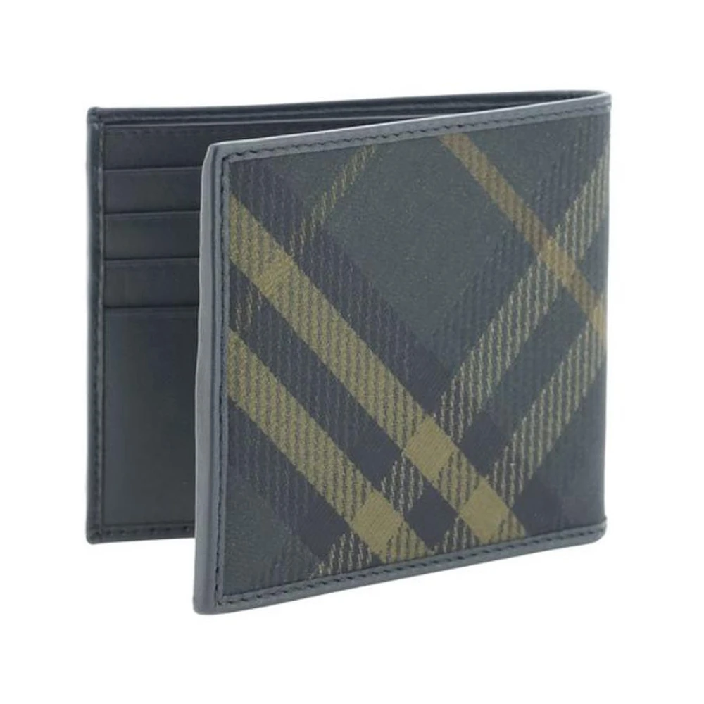 Burberry Check Archiefpatroon Portemonnee met Kaartsleuf Gray Heren