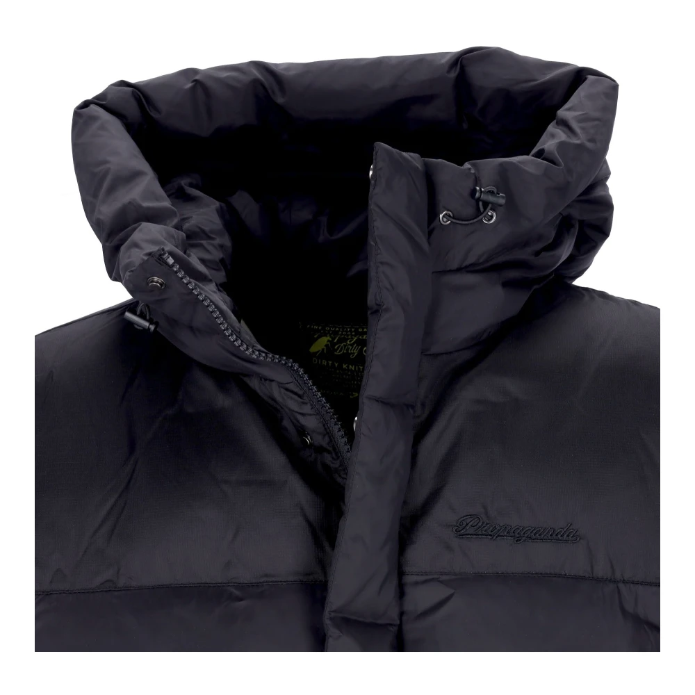 Propaganda Zwarte Puff Donsjas met Capuchon Black Heren