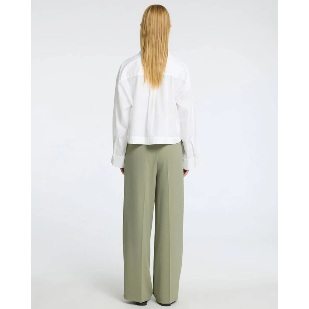 Selected Femme Wide Leg Pant Noos Green Dames