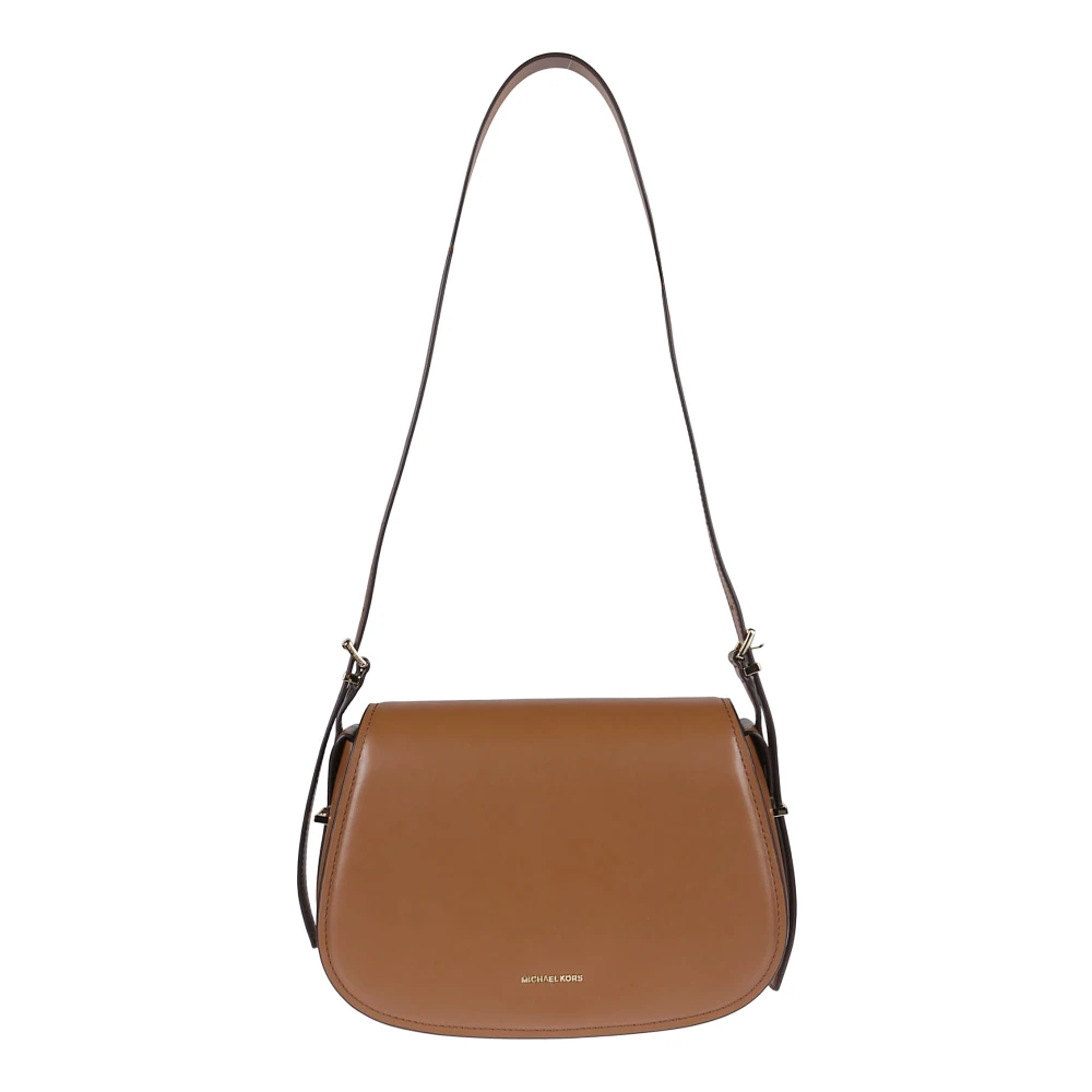 Michael Kors Stijlvolle Flap Messenger Tas Brown Dames