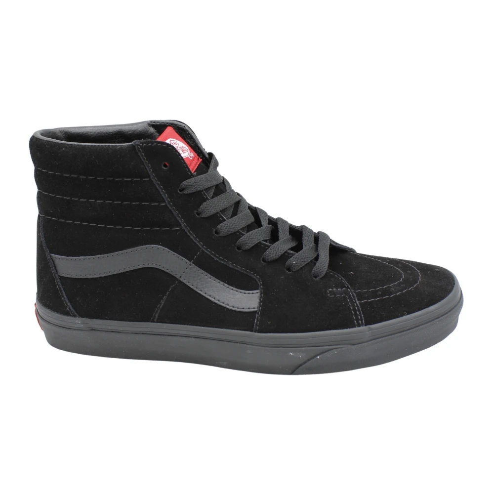 Vans Hoge Top Suède Rubberen Zool Sneaker Heren Schoenen Zwart