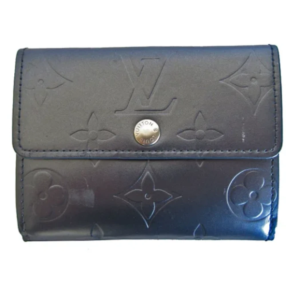 Louis Vuitton Vintage Pre-owned Leather wallets Blue Dames