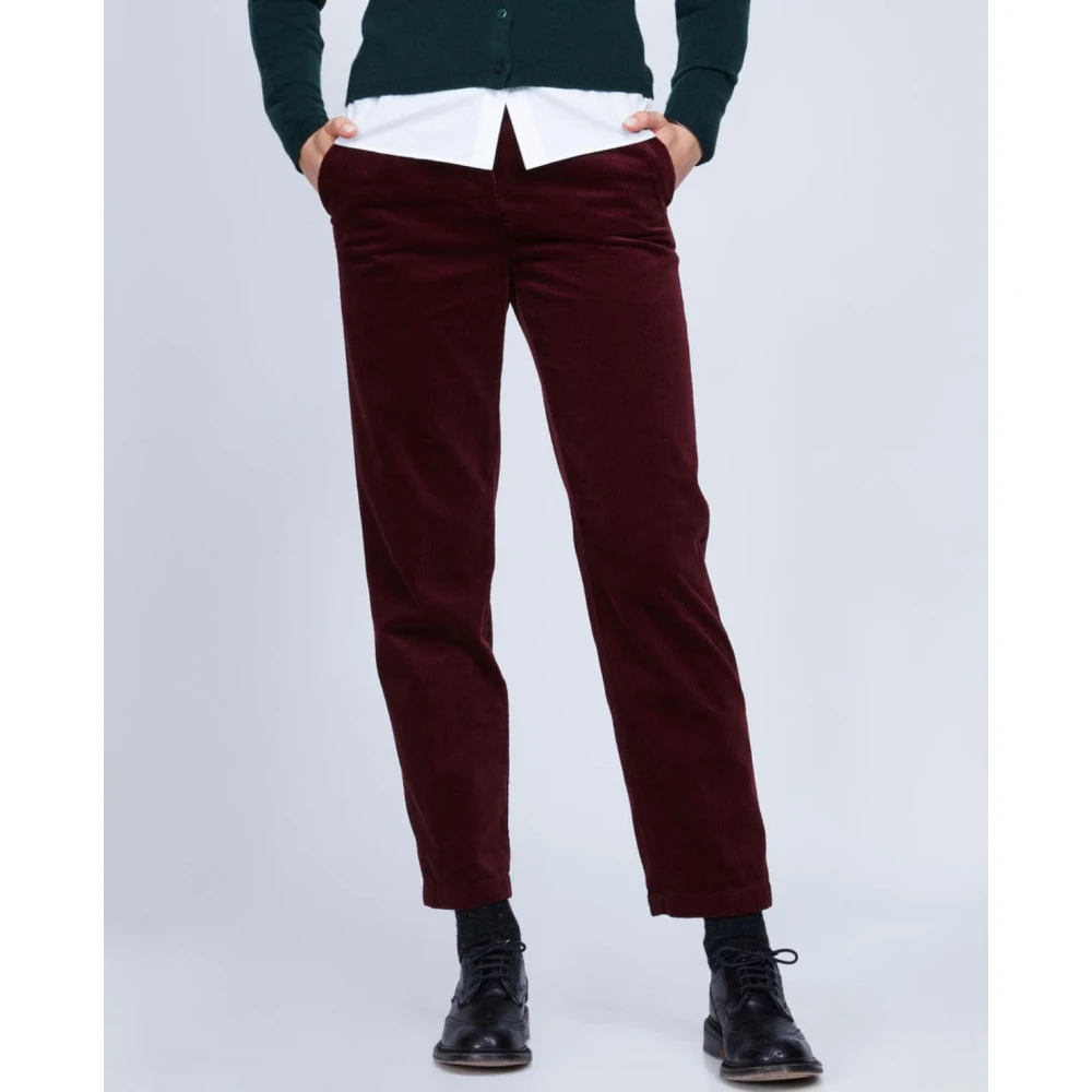 Aspesi Dames Lange Broek Red Dames