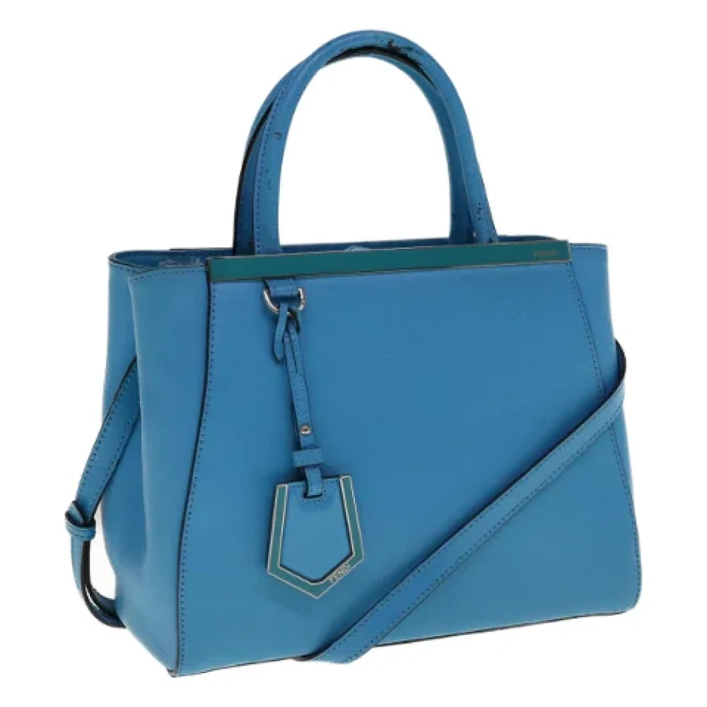 Fendi Vintage Pre-owned Leather fendi-bags Blue Dames